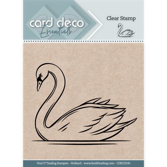 Card Deco Essentials Clearstempel  - Schwan 