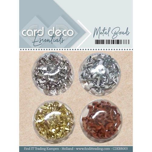Card Deco Essentials - Metall Brads - 4 Farben 