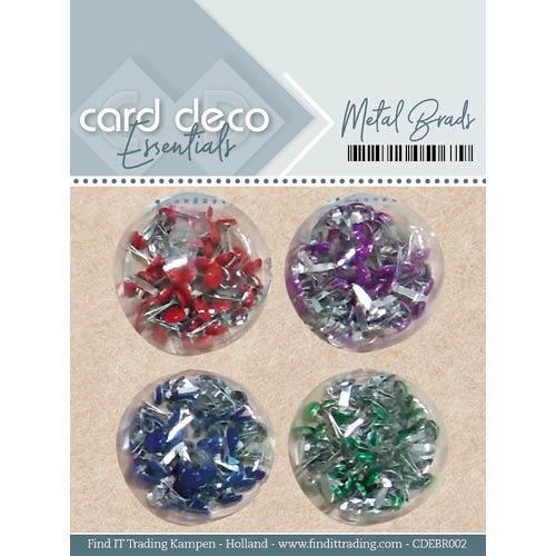 Card Deco Essentials - Metall Brads - 4 Farben 