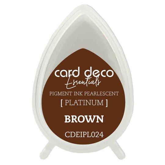 Card Deco Essentials Platinum Stempelkissen Perlmutt Braun Braun