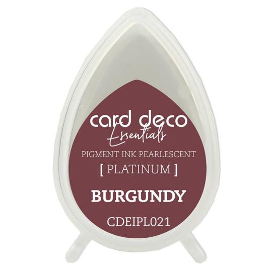 Card Deco Essentials Platinum Stempelkissen Perlmutt Burgund Burgund