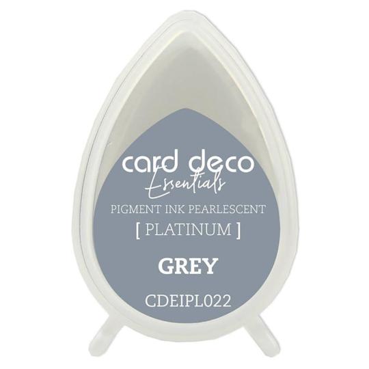 Card Deco Essentials Platinum Stempelkissen Perlmutt Grau Grau