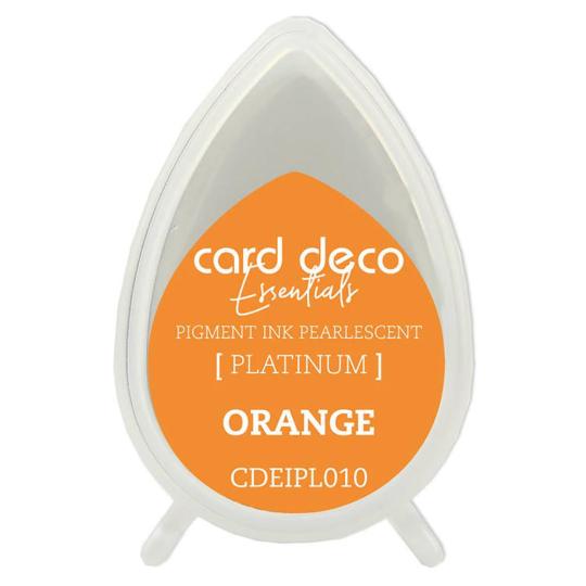 Card Deco Essentials Platinum Stempelkissen Perlmutt Orange Orange