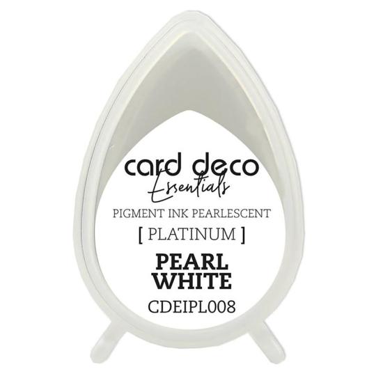 Card Deco Essentials Platinum Stempelkissen Perlmutt Weiß Weiß