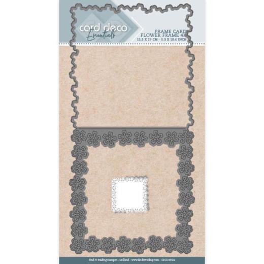 Card Deco - Stanzschablone - Karten - Blume Rahmen Quadrat 