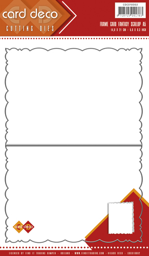 Card Deco - Stanzschablone - Karten - Fantasy Scallop A5 