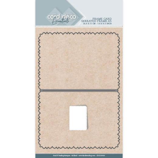 Card Deco - Stanzschablone - Karten - Gezahnter Rahmen A5 