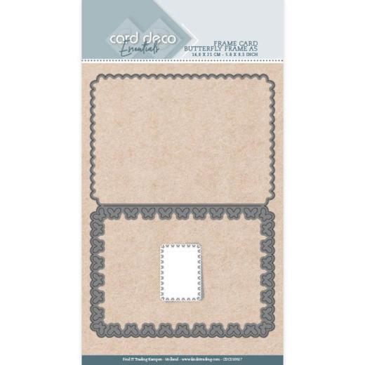 Card Deco - Stanzschablone - Karten - Schmetterlings Rahmen A5 