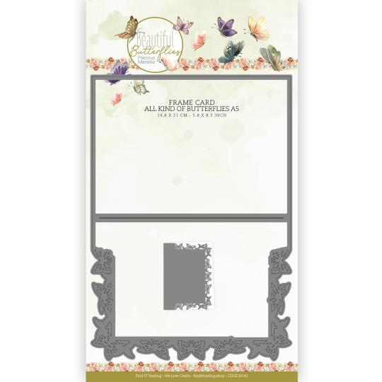 Card Deco - Stanzschablone - Karten - Schmetterlingsrahmen A5 