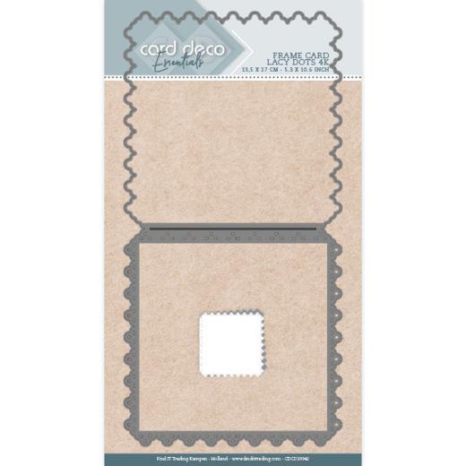 Card Deco - Stanzschablone - Karten - Spitzenpunkte Rahmen Quadrat 