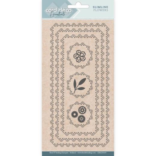 Card Deco - Stanzschablone XXL - Rahmen - Blumen 