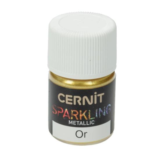 Cernit Sparkling - Glimmer Pulver Gold Metallic 3g Gold Metallic 3g