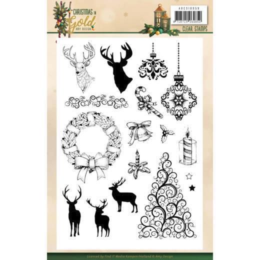 Clearstempel A5 - Amy Design - Christmas in Gold -  