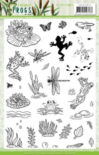 Clearstempel A5 - Amy Design - Friendly Frogs - Frösche 