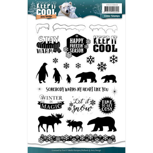 Clearstempel A5 - Amy Design - Keep it Cool 