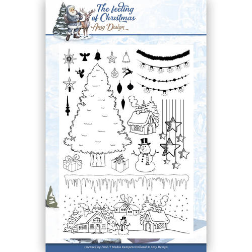 Clearstempel A5 - Amy Design - The Feeling of Christmas 