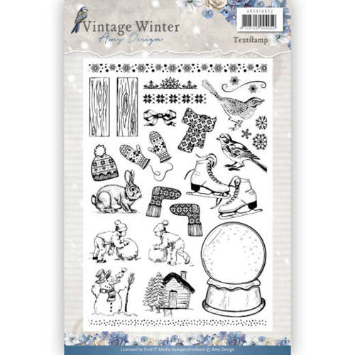 Clearstempel A5 - Amy Design - Vintage Winter 