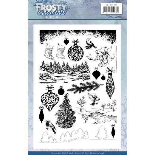 Clearstempel A5 - Jeaninnes Art - Frosty Ornaments - Weihnachts Ornamente 