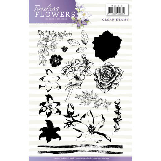 Clearstempel A5 - Precious Marieke - Timeless Flowers - Blumen 