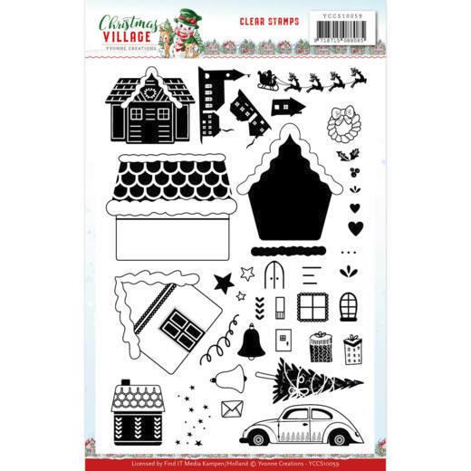 Clearstempel A5 - Yvonne Creations - Christmas Village 