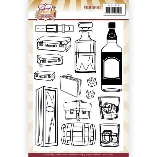 Clearstempel A5 - Yvonne Creations - Good old day's - Whiskey 