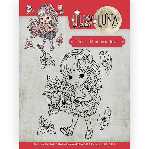 Clearstempel A7 - Lilly Luna - No. 4 Flowers to love 