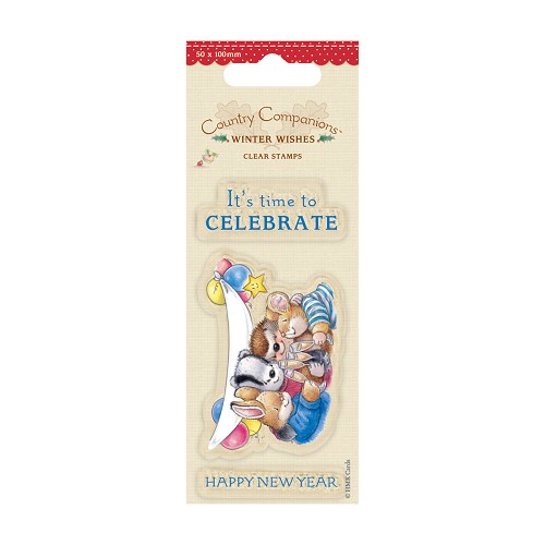 Country Companions Clear Stempel Winter Wishes - Happy New Year 
