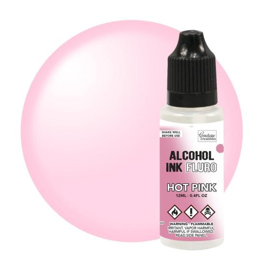 Couture Creations Alcohol Ink Fluro Tinte - 12ml Hot Pink Hot Pink