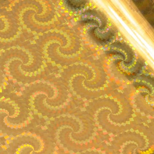 Couture Creations Heißfolienstempel Folie 12,5 x 500cm Gold (Irisierende Spirale Muster) Gold (Irisierende Spirale Muster)