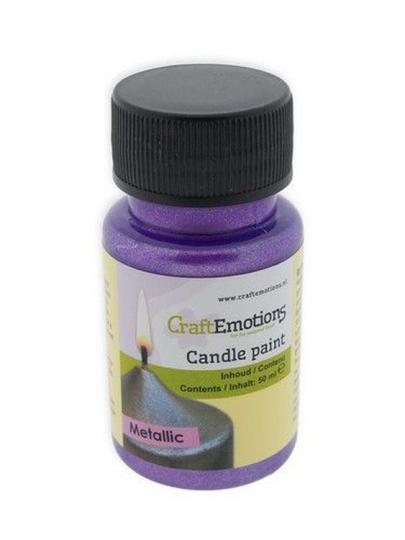 CraftEmotions Kerzenfarbe - Wachsfarbe 50ml Metallic Amethyst Metallic Amethyst
