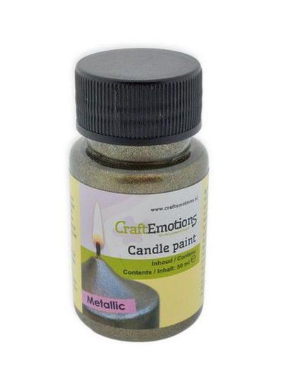 CraftEmotions Kerzenfarbe - Wachsfarbe 50ml Metallic Anthrazit Metallic Anthrazit