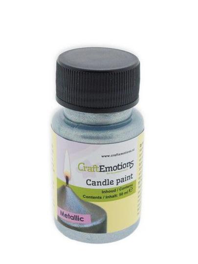CraftEmotions Kerzenfarbe - Wachsfarbe 50ml Metallic Aqua Metallic Aqua