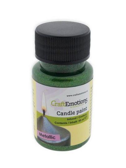 CraftEmotions Kerzenfarbe - Wachsfarbe 50ml Metallic Grün Metallic Grün