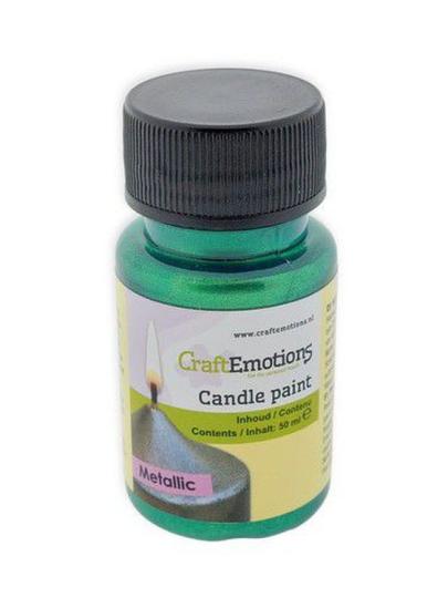 CraftEmotions Kerzenfarbe - Wachsfarbe 50ml Metallic Smaragdgrün Metallic Smaragdgrün
