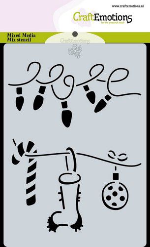 CraftEmotions Mask Stencil / Schablone Christmas - decorations Carla Creaties 