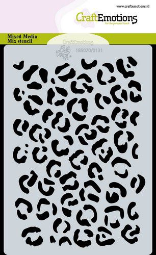 CraftEmotions Mask Stencil / Schablone Panther Print A6 Carla Creaties 