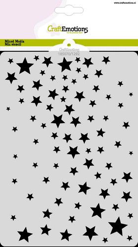 CraftEmotions Mask Stencil / Schablone Sterne 1 A5 