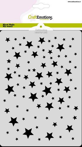 CraftEmotions Mask Stencil / Schablone Sterne 2 A5 