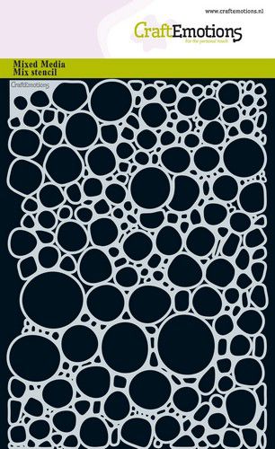 CraftEmotions Mask Stencil / Schablone - Wasserblasen 1 A5 