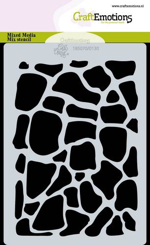CraftEmotions Mask Stencil / Schablone giraffen Print A6 Carla Creaties 