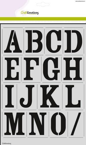 CraftEmotions Schablone - Alphabet vintage 2xA4 - H=56mm 