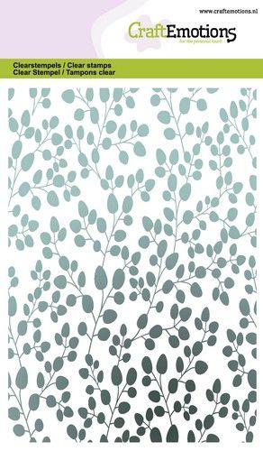 CraftEmotions Silikon Stempel Set A6 1tlg. - Eukalyptus Hintergrund 