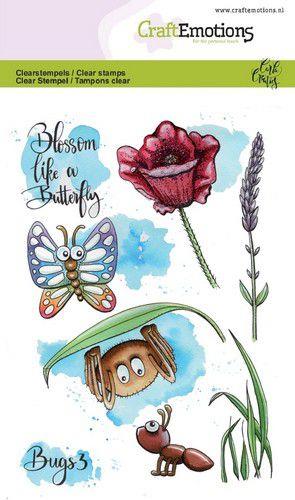 CraftEmotions Silikon Stempel Set A6 8tlg. - Käfer 3 by Carla Creaties 
