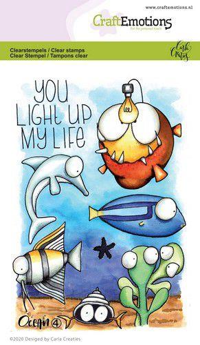 CraftEmotions Silikon Stempel Set A6 8tlg. - Ozean 4 by Carla Creaties 
