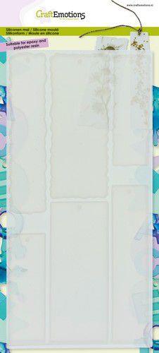 CraftEmotions Silikonform 6 Lesezeichen 13x26,5cm 