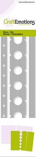 CraftEmotions Stanz- und Prägeschablone 3tlg - Borde - Ticket Perforationen 