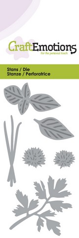 CraftEmotions Stanz- und Prägeschablone - Gewürze 
