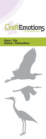 CraftEmotions Stanz- und Prägeschablone - Wasservögel 