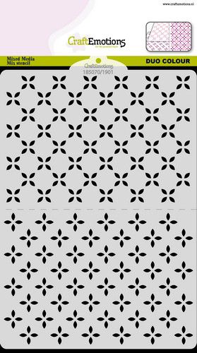 CraftEmotions Stencil / Schablone Duo Colour Nr.1 2xA6 A5 
