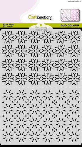 CraftEmotions Stencil / Schablone Duo Colour Nr.2 2xA6 A5 